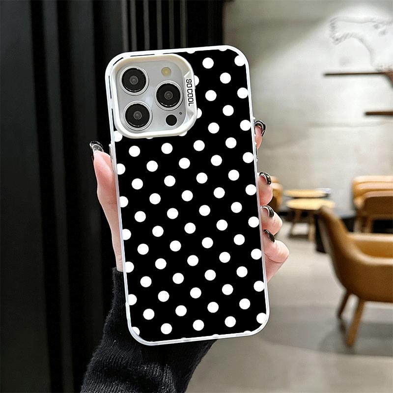 Kropki Art Fashion Design Miękkie Etui na Telefon dla iPhone 15 16 17 Pro Max 17Air 16E 14 Plus 13 12 Mini Odporne na Wstrząsy Pokrowiec Tylny She