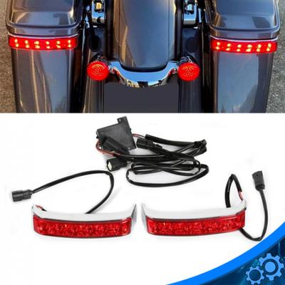 LED Saddlebags Run Brake Turn Signals Lights Fit For Harley Road Glide 2014-2024