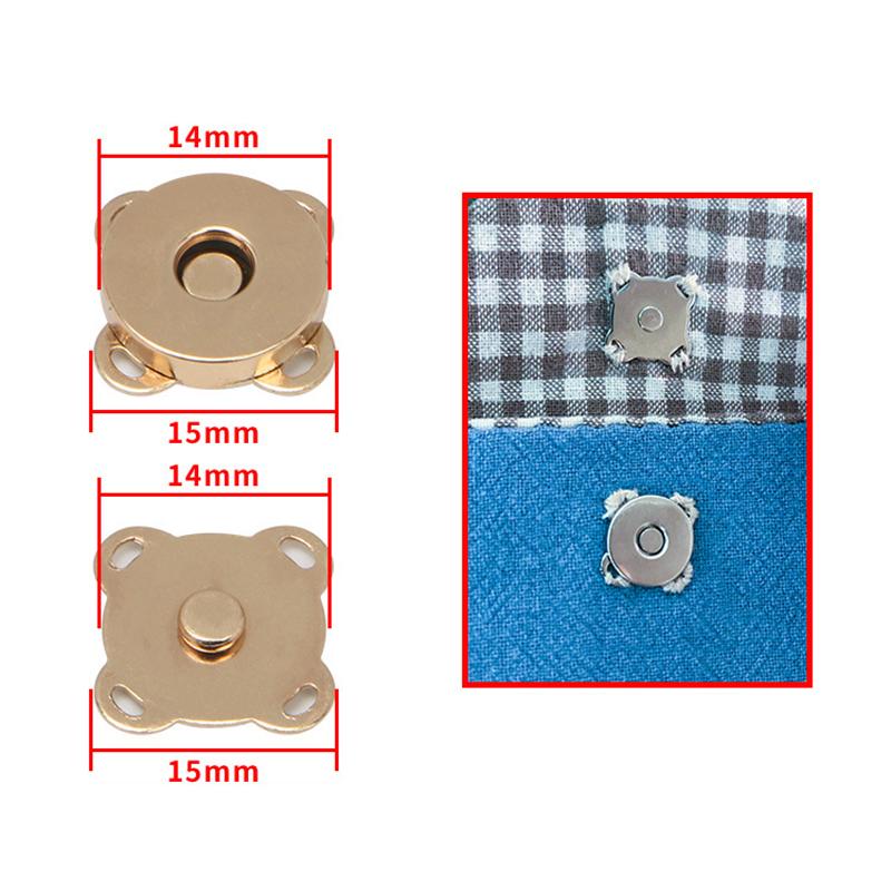 

5 шт. Магнитные застежки-кнопки для сумочек, кошельков, застежек, кнопок, мини-пряжек для адсорбции, деталей сумок для рукоделия