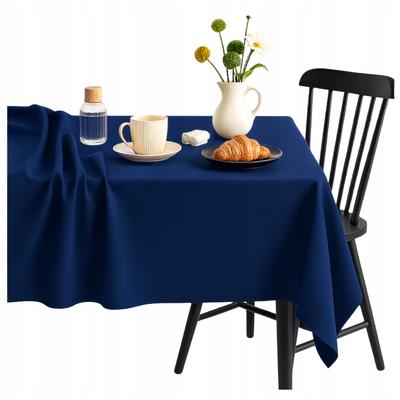 Navy Blue Decorative Tablecloth 145X220 Classic Rectangular Tablecloths