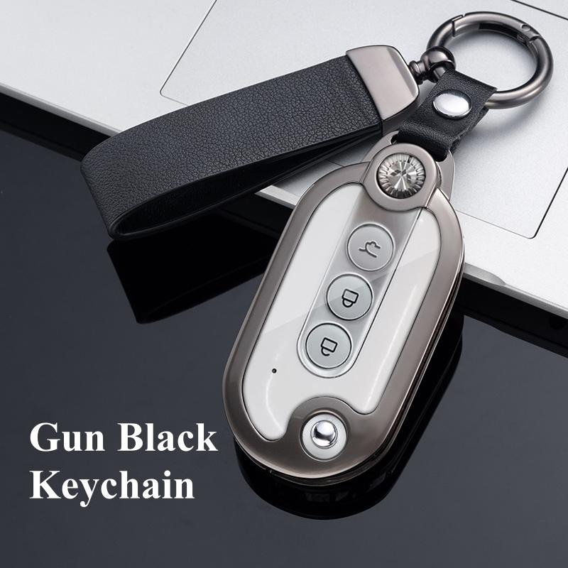 Metal Car Key Cover Case Holder For Wuling Mini EV For Wuling HongGuang Macro Light S1 Baojun 730 510 560 310 630 310W
