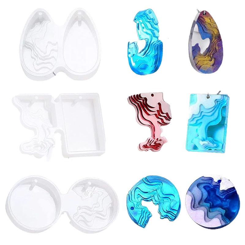 DIY Ocean Style Epoxy Crystal Necklace Pendant Mold