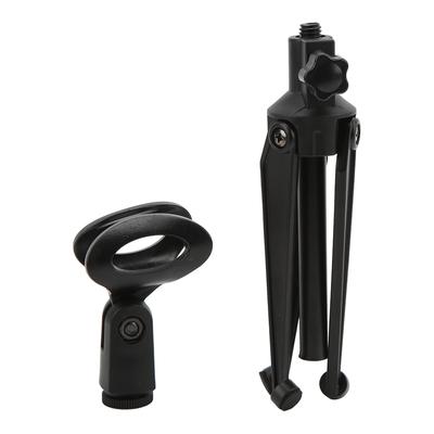 Verstellbarer Desktop-Mikrofon-Stativständer Halterung Tischmikrofonhalter mit Mikrofonklemme für