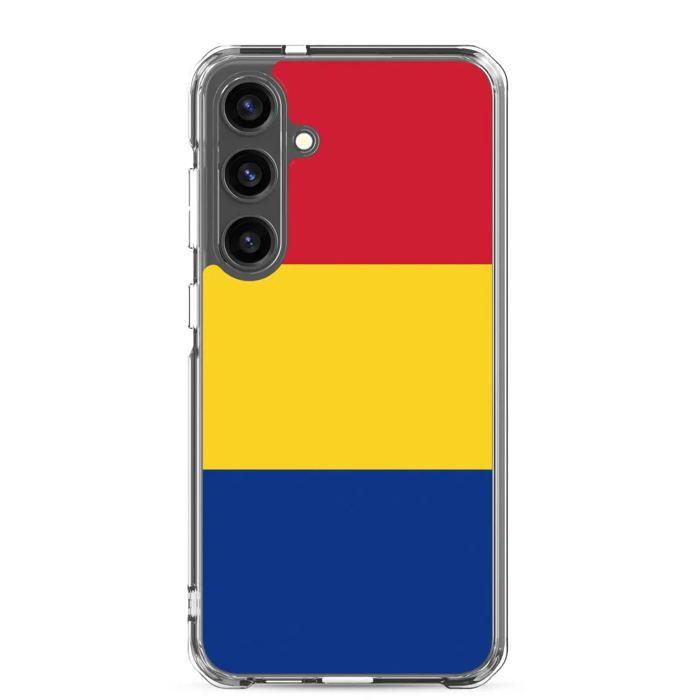 Kryt na telefon - Samsung - Galaxy S24 Ultra - Vlajka Rumunska - Měkký - Vícebarevný