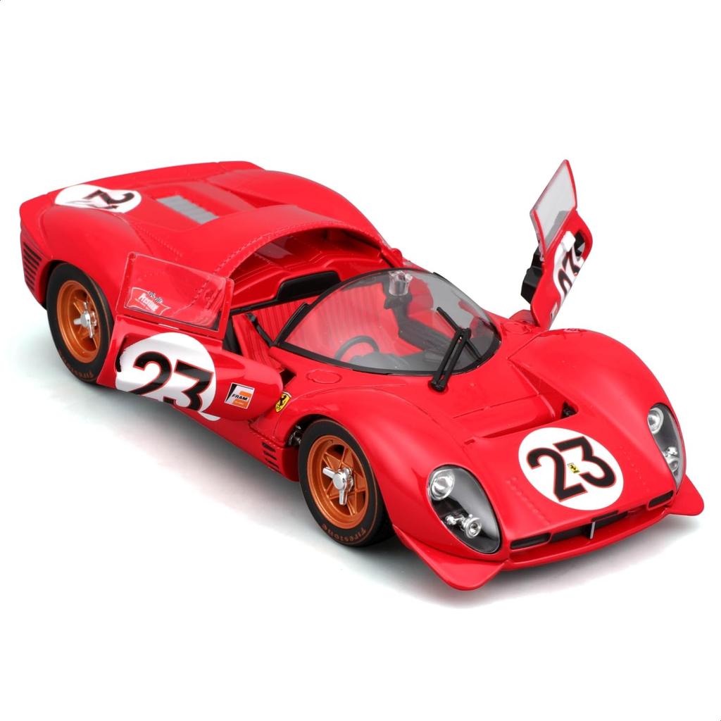 Bburago 1/24 Ferrari 330 P4 Daytona Red / Diecast Model Car (Finished Product) 18-26310