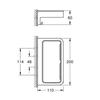 Tablette rectangle GROHE Start Cube chromé
