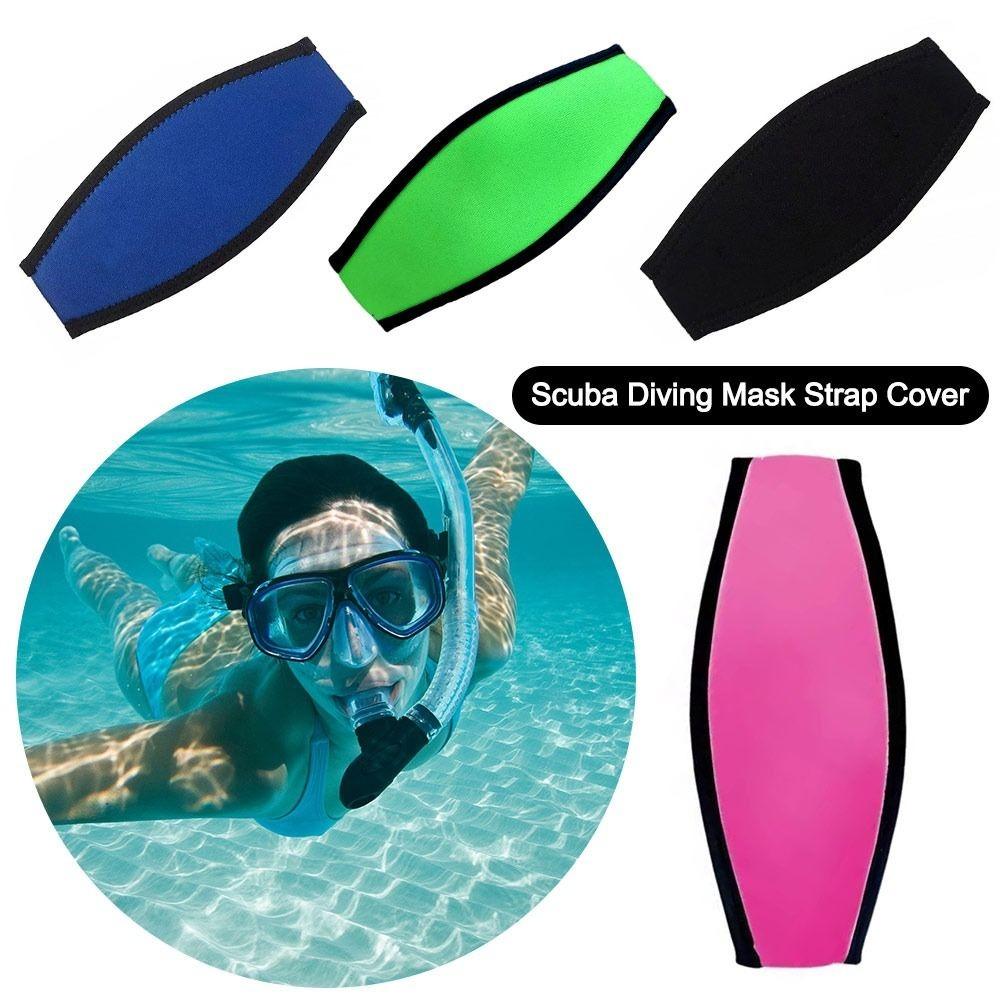 Wide Shape Mask Strap Hair Protect Head Wrap Easy Fit Dive Band  Ocean Trip