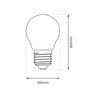 LED FILAMENT BULB E27 5W G45 NEUTRAL