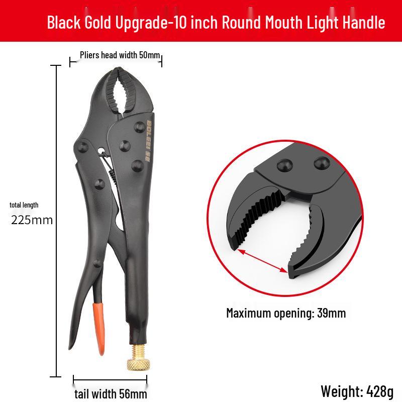 Pinces multifonctions robustes de qualité industrielle: Bouche Ronde, Serrage Automatique de Type C, Nez Plat, Pince de Fixation à Scellement Rapide.