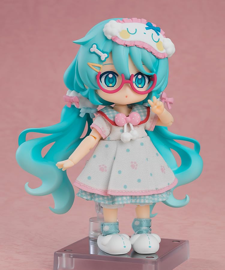 Nendoroid Doll Character Vocal Series 01 Hatsune Miku Hatsune Miku Home Coordination and Plastic Action Figure Ver. Non-scale Cloth, Magnet,
