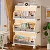 Children's Movable Multi-Layer Bookshelf and Storage Rack