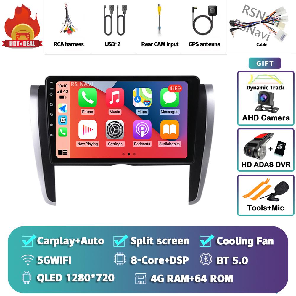 Android 14 Carplay Auto For Toyota Allion 2007 - 2020 Car Radio 4G+WIFI Player Multimedia Stereo Navigation Video GPS Head Unit