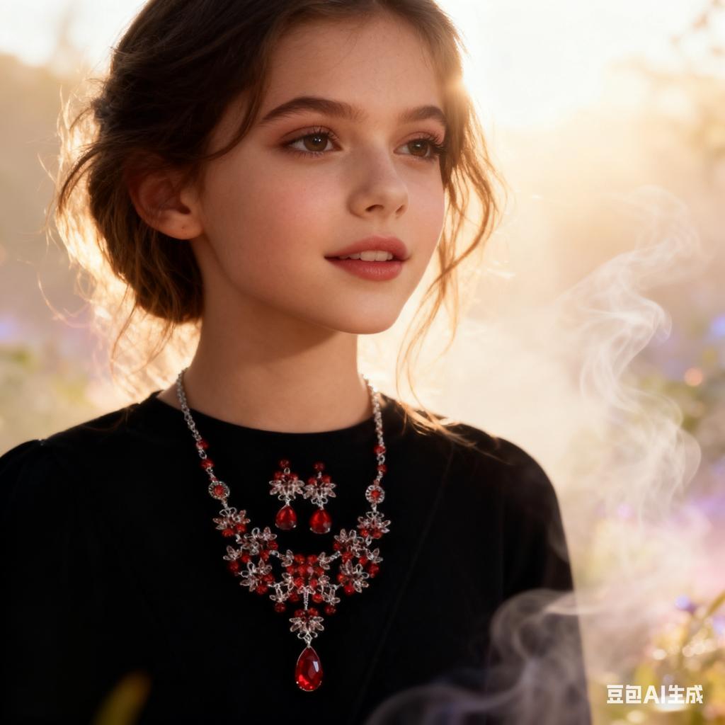 Luxury Bridal Accessories Crystal Jewelry Set – Vintage Rhinestone Necklace and Teardrop Earrings for Women