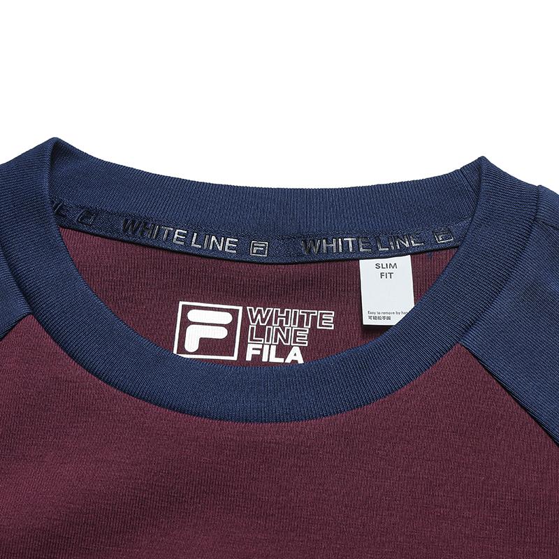 FILA Original Classic Slim Fit Round Neck Knitted Short Sleeve T-Shirt Women Tops F11W619101F-PU