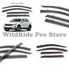 1 Set Compatible with Volkswagen T-Roc 2018-2024 Rain Visors Molded Thickened Window Rain Deflectors Rain Guards Modification Ac