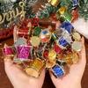 6/60pcs Colorful Glitter Drum Pendant Mini Christmas Tree Ornaments New Year Party Decor Christmas Hanging Decoration Pendants