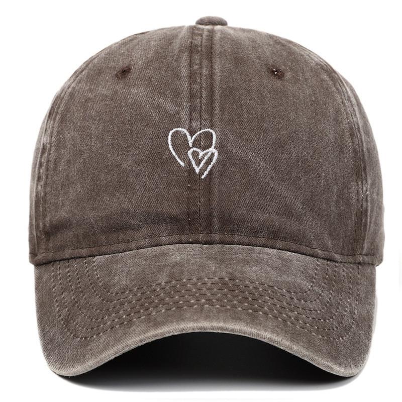 Classic Cotton Baseball Cap With Embroidered Letters For Casual Outdoor Wear