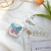 Colorful Butterfly Airpods1/2 Earphone Cover Creative Shell Chain Airpodspro Protective Case Transparent Pearl