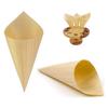 50Pcs Disposable Wood Appetizer Cones Ice Cream Cone Cups Party Candy Cones