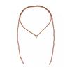 Salircon Sexy Gold Color Heart Pendant Necklace Women Adjustable  Irregular Bead Choker Sweater Chain DIY Neck Jewelry Accessory
