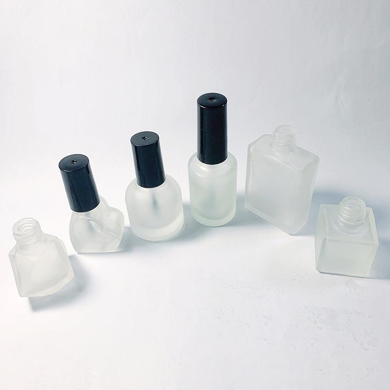 Matte 5Ml8Ml10Ml15Ml Sub-Packed Nail Polish Bottle Nail Gel Bottle With Brush Glass Empty Blending Bottle Touch-Up Container