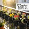 4/5/6Inch Plastic Plant Flower Pots Cultivation Seeds Growing Container with Drainage Holes for Seedling Cutting Transplanting