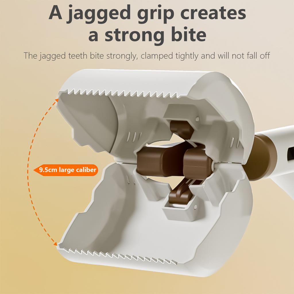 Convenient Dog Pooper Scooper Poop Picker with Poop Bag Holder Pet Waste Scooper Outdoor Poop Grabber Pet Walking Supply