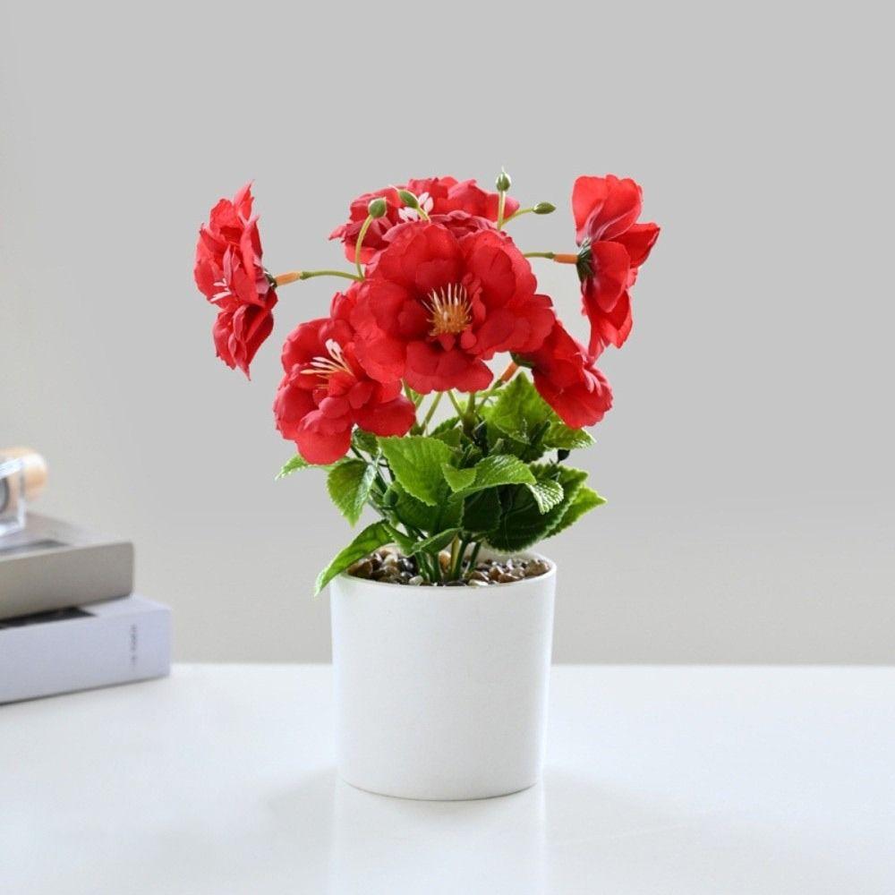 Thekenaufsteller Künstliche Blume Platzierung Topfpflanze Geschenk Kunstpflanze Blumenpott Party Dekoration