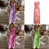 Women's Oversized Floral Printed Sleeveless Maxi Dress For Summer Holidays