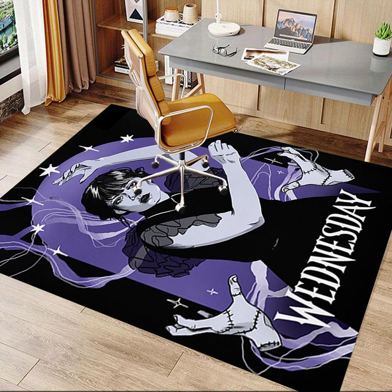 1pc Rainy Night Mystery Carpet for Playroom Bedroom Living Room Sofa Home Decor,kids Game Area Rug Non-slip Floor Mat Y82683