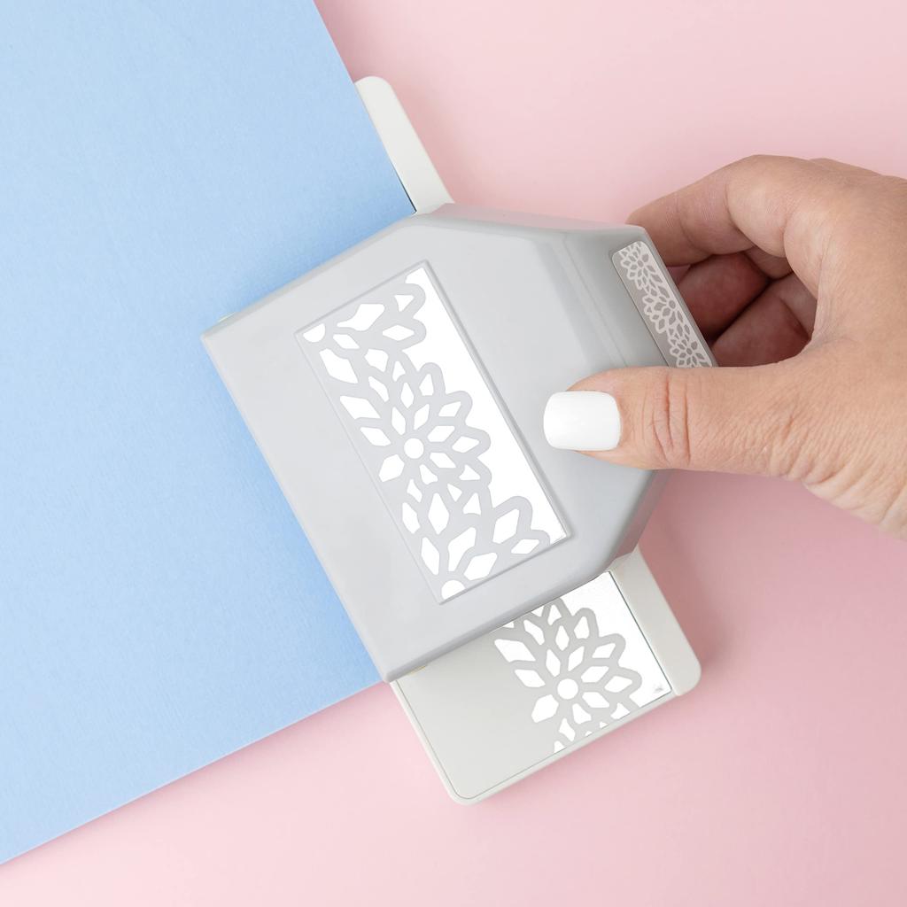 EK Tools Craft Punch Diamond Flowers Scrapbook Message Card