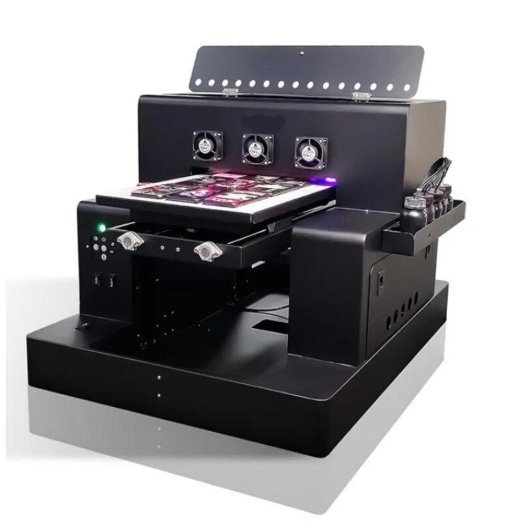 SIHAO A4 Flatbed UV Printer with 1440 DPI Resolution, 90W Power, and 6.5"x12" Max Print Size
