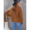 Fall and Winter Lace V-neck Loose Cropped Pullover Sweater