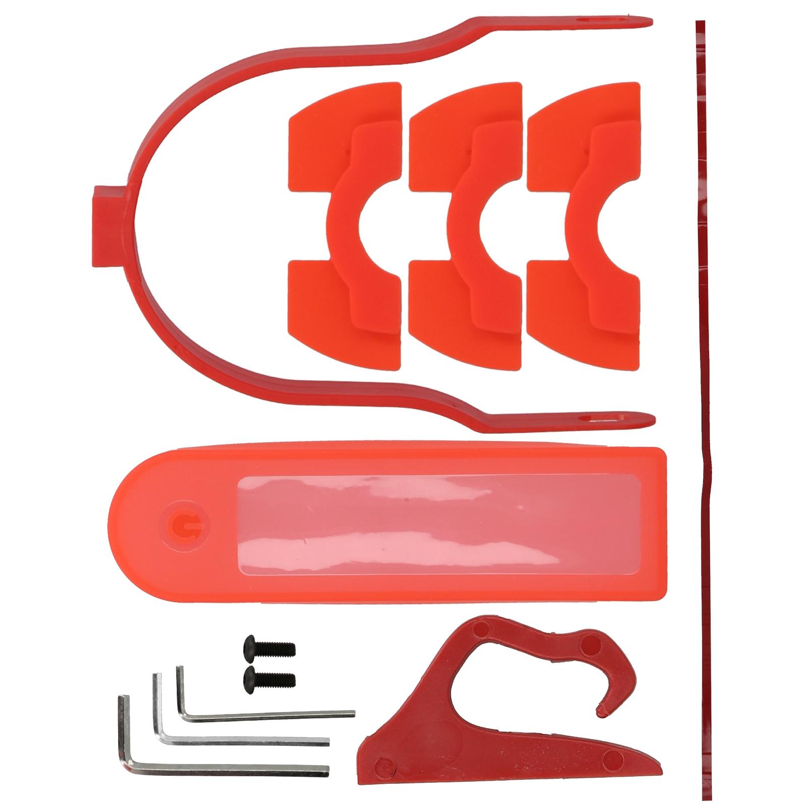 

Комплект аксессуаров для электросамоката Набор Силиконовый защитный чехолКрючокАмортизация+Кронштейн заднего брызговика Подходит