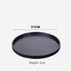 Round Wooden Pallet,  Multifunctional Storage Plate, Tea Tray,Food, Bread Pan, Household Kitchen Supplies, Black, Brown, 21-37cm