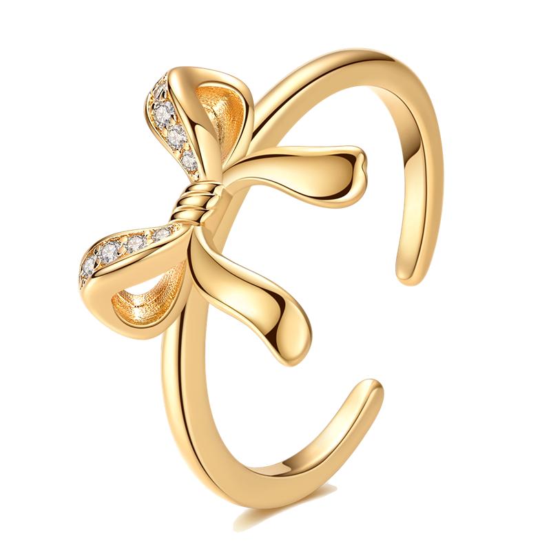 Original Luxury   CopperSculptural Geometric Ring With Zirconia For Women Wedding Couple Anniversary Jewelry Gifts
