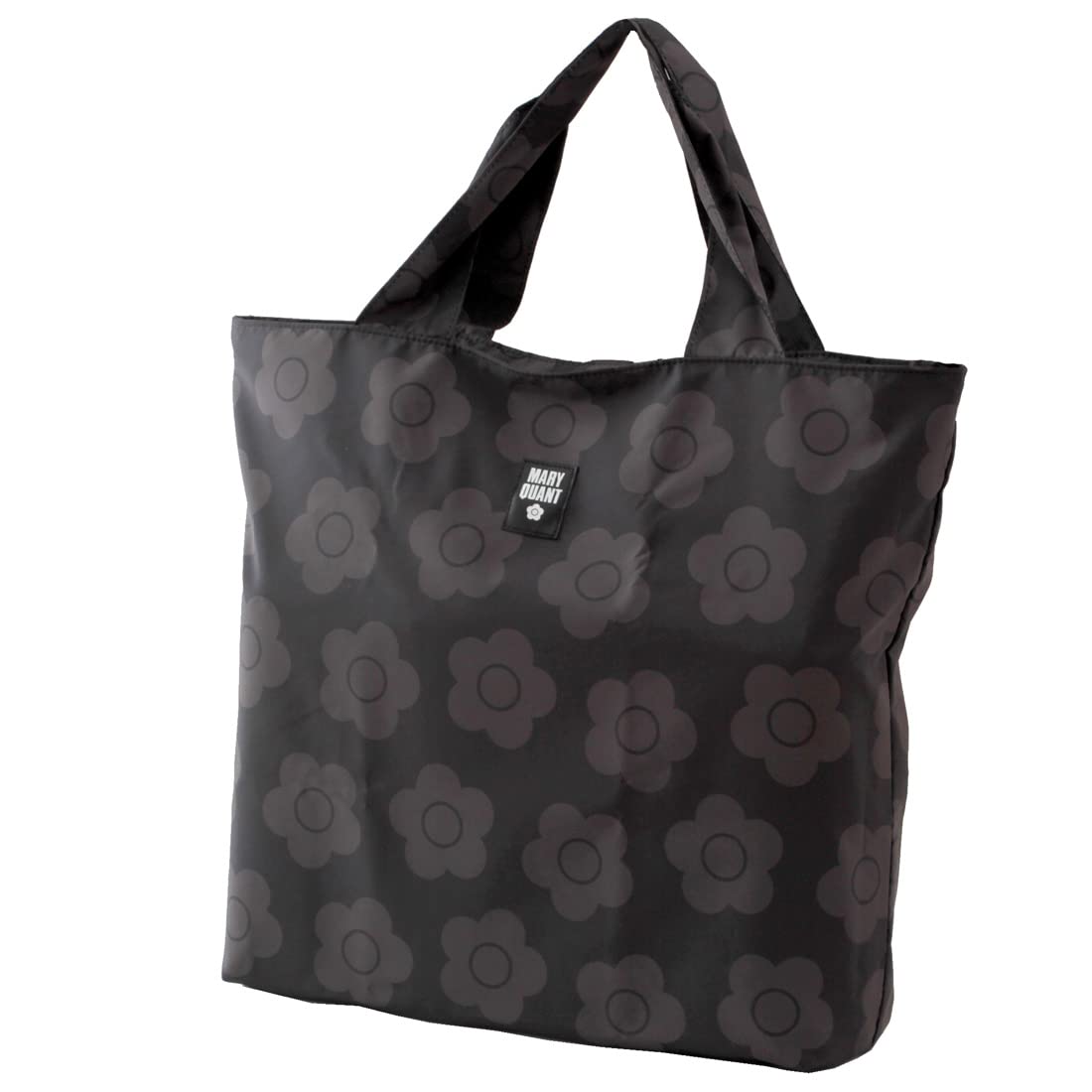 

MARY QUANT Eco Bag Compact Washable My Bag Present Gift (Black/Large Size/Zippered) (Packaged) 000175-0001-02 чорний