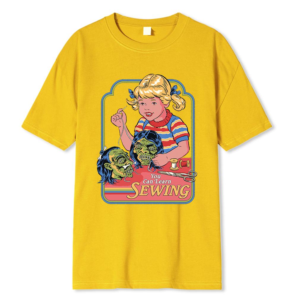 Horror Comic Series My First Voodoo Dall Men Clothing Sweat Street Tshirt Cotton Tee Clothes Breathable Cartoon Summer T-Shirt