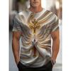 Men's Fashion 3D Printed Men's T-Shirt Round Neck Short Sleeve Trendy Street Wear