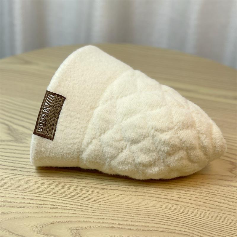 New Winter Bucket Hat Women's Fashion Twist Pleated Warm Bucket Hat Solid Color Cold Hat