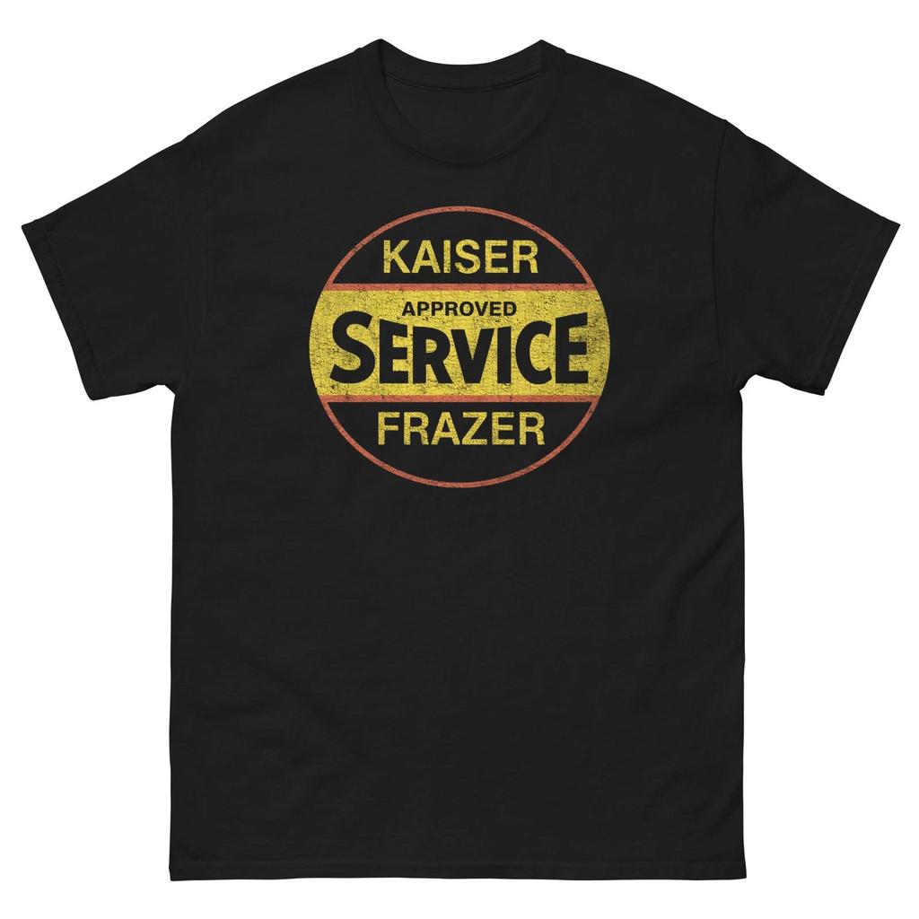Kaiser Frazer Service T Shirt Vintage Car Dealer Garage Logo Tee