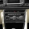 For Seat Leon MK3 2013 2014 2015 2016 2017 2018 2019 2020 Real Soft Carbon Fiber Sticker LHD RHD Car Central AC Button Panel