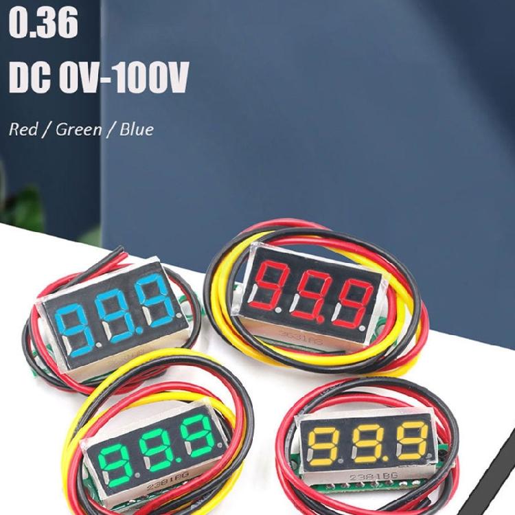 Accurate 0.36 Inch Voltages Measurement Tool with Three Wire Stability Perfect for Hobbyists & DIY Project maker