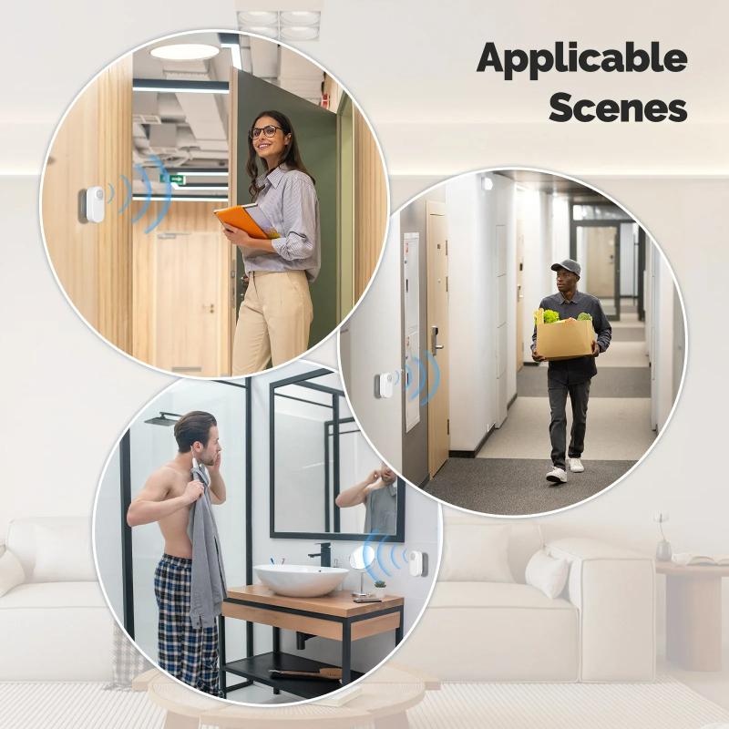 1 Stück MOES Tuya ZigBee Smart Radar 24GHz mmWave Drahtloser Menschliche Anwesenheit PIR Sensor App Fernüberwachung Bewegung & Bewegungslos Erkennung