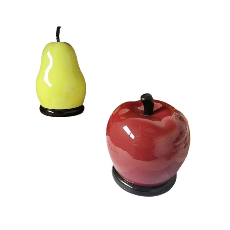 Cute Apple And Pear Design Toothpick Box Luxury Home Cotton Swab Dental Floss Storage Creative Container Modern Organizer