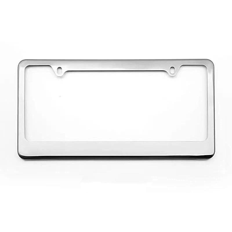 Black Silver Bracket W/ Screws Universal American License Plate Frame Auto AccessoryFiber Number Plate TAG Cover For Front Rear