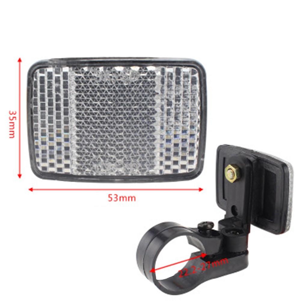 2pcs Bicycle Reflector ABS Front Rear Night Shelf Reflector