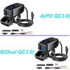 Motorcycle 48W Mobile Phone Quick Charger Waterproof and Dustproof  Intelligent Fast Charging Voltage Display ON/Off