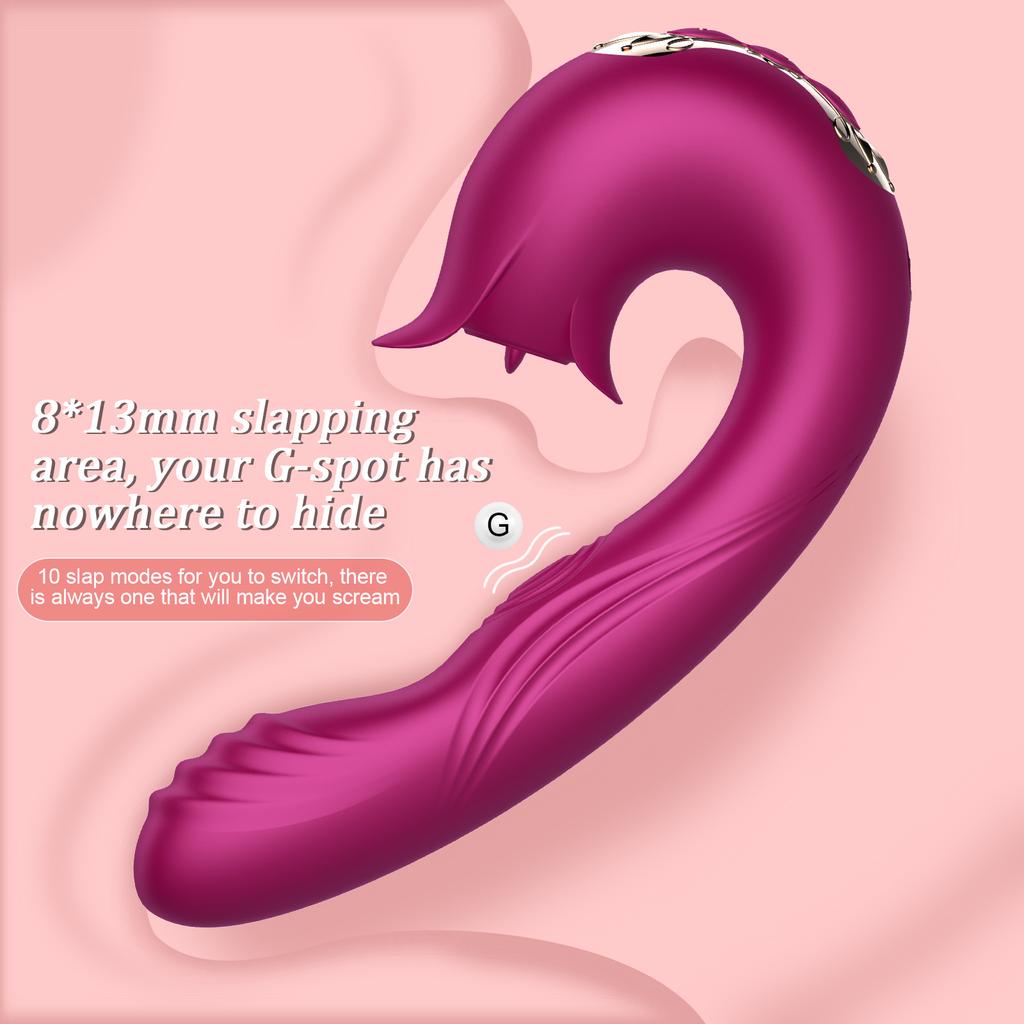 Silicone Vibrator G-Spot Vagina Massager Clitoris Licking Stimulator Adult Sex Toys for Couple