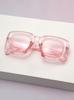 Cute Sparkle Kids Sunglasses Retro Square Frame UV Protection Glittery Shades for Toddlers for Park & Fashion Looks KJ073